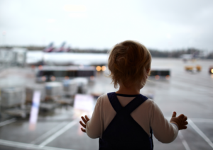 Young Child At The Airport