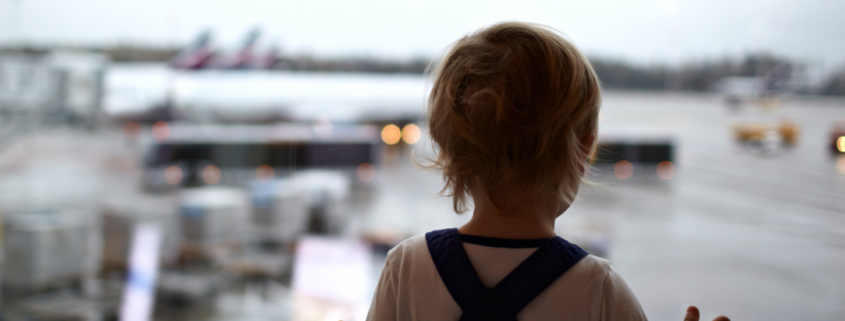 Young Child At The Airport